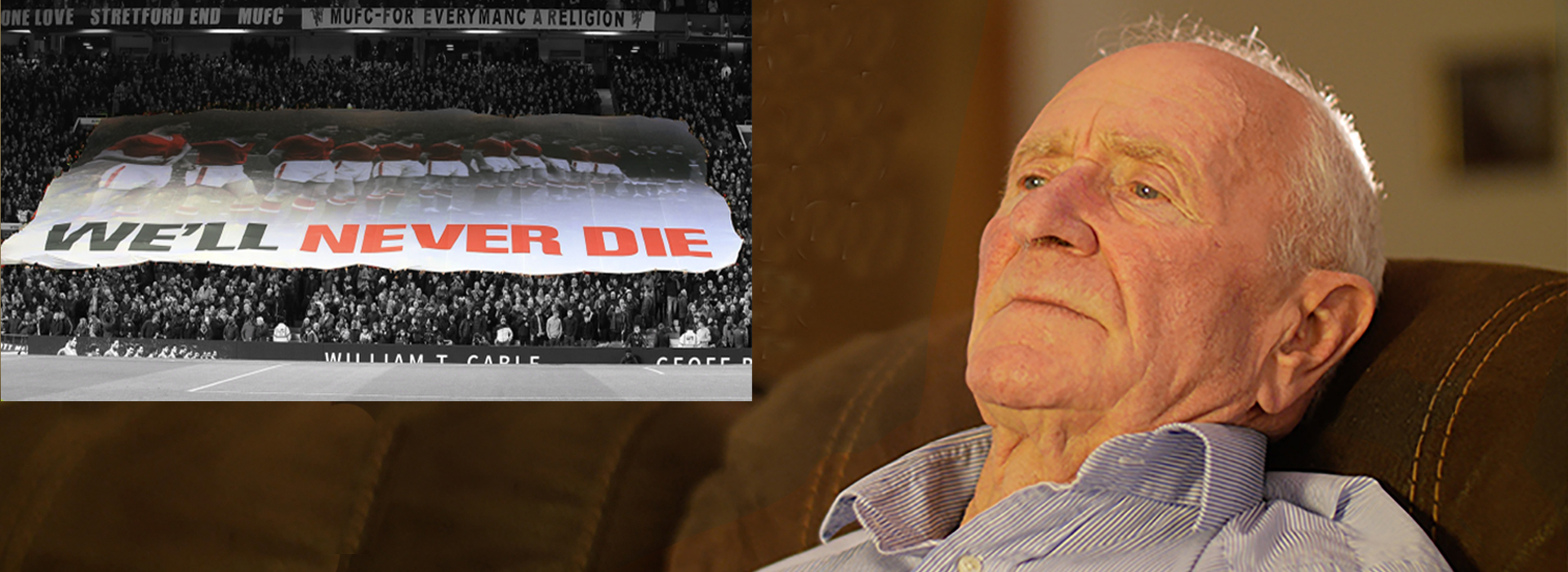Harry Gregg & We Will Never Die banner
