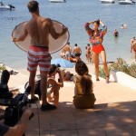 Filming behind the scenes in Ibiza on a shoot with international models.