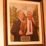 Sir Matt Busby and his son Sandy - a beautiful tribute by the Association of Former Players of Manchester United